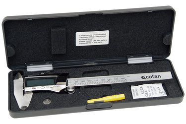 Cofan – Pie de Rey Digital INOX | Acero Inoxidable | Lectura en mm, pulgadas y fracciones | Auto Apagado